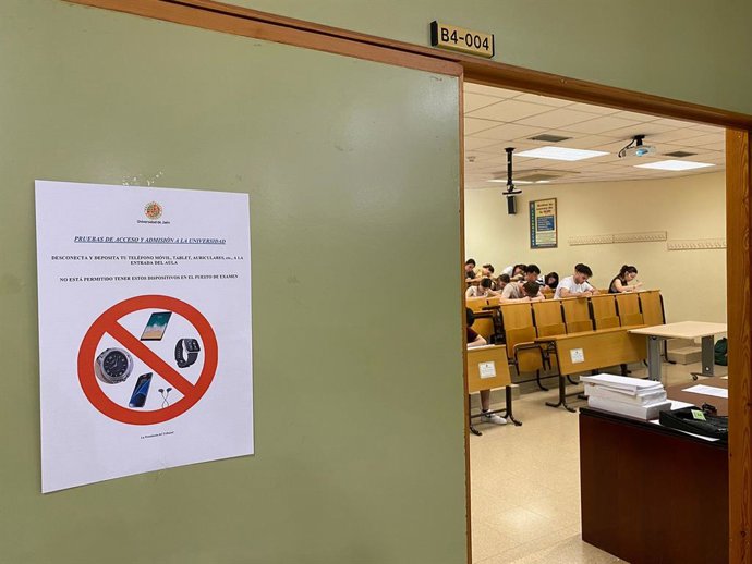 Imagen de archivo de estudiantes en la Prueba de Acceso (PAU) a la Universidad.