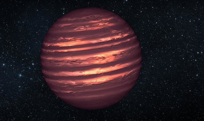 Concepto artístico de una enana marrón