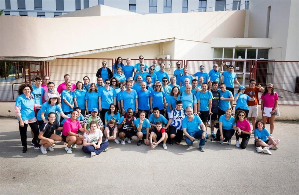 Actividad solidaria organizada por voluntarios de CaixaBank y la Fundación Mallorca Integra.