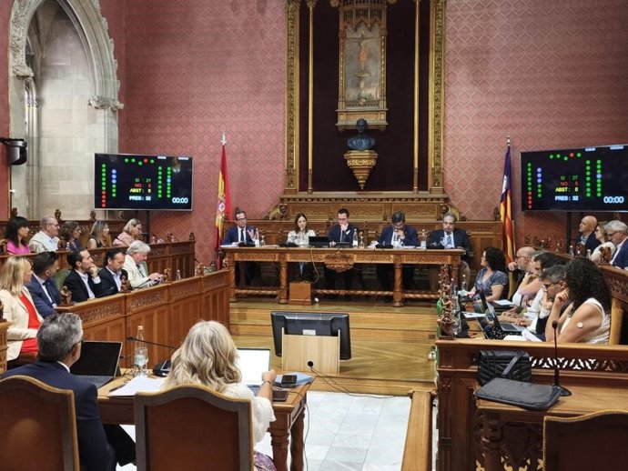 Pleno del Consell de Mallorca de este jueves.