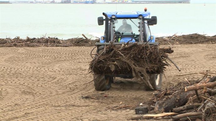 Archivo - Limpieza de playa