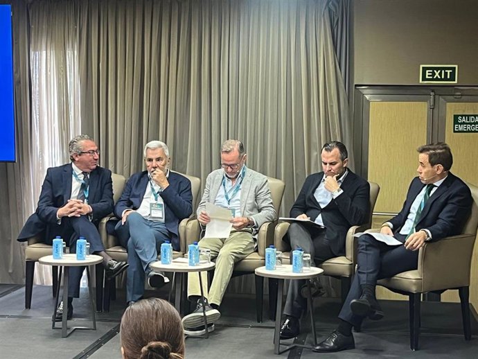El presidente de la Federación Empresarial Hotelera de Mallorca (FEHM), Javier Vich, en el evento 'Retos y futuro del turismo de sol y playa en España'