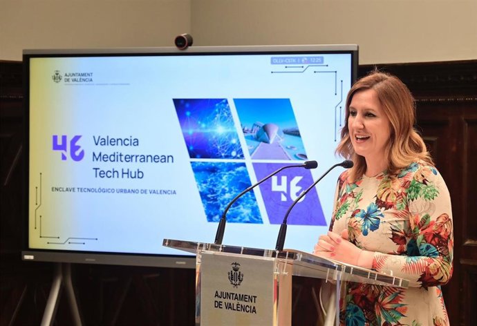 La alcaldesa de València, María José Catalá, anuncia que el ayuntamiento de la ciudad solicitará que la Marina sea declarada Enclave Tecnológico Urbano.