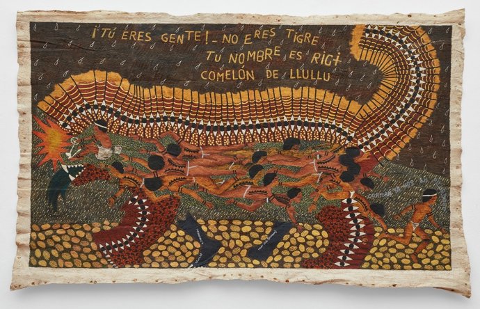 Somos raíces es la primera muestra dedicada exclusivamente a Santiago Yahuarcani y Nereyda López fuera del Perú y presenta un conjunto de casi setenta obras que abarca desde sus trabajos de principios de los años 2000, nunca antes vistos fuera de Perú.