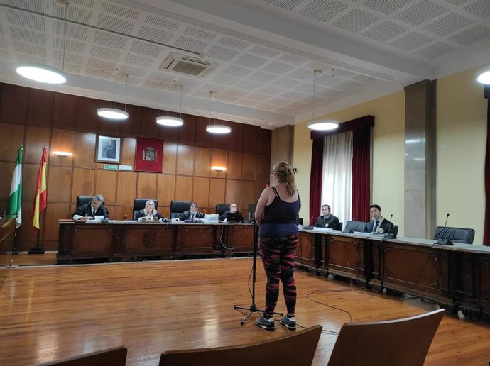 La acusada declarando durante el juicio