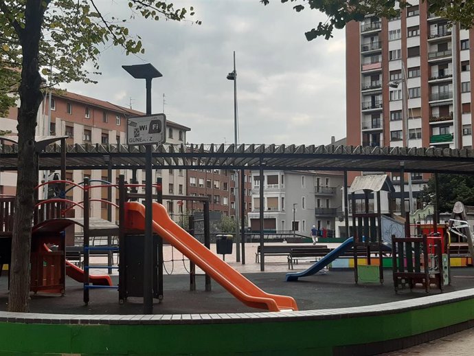 Archivo - Parque infantil en Sestao.