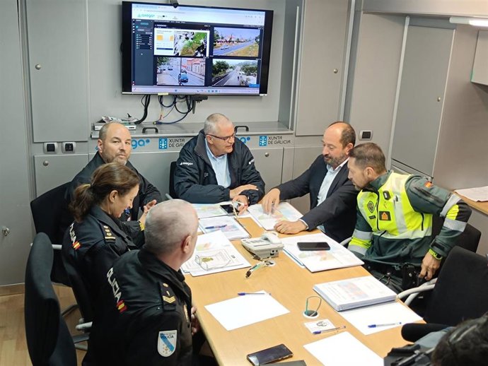 Reunión do Posto de Mando Avanzado para coordinar o dispostivo que velará pola seguridade en 'Ou Son do Camiño'
