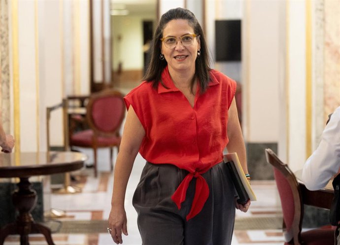 Archivo - La diputada nacional de Sumar por la provincia de Cädiz, Esther Gil de Reboleño.