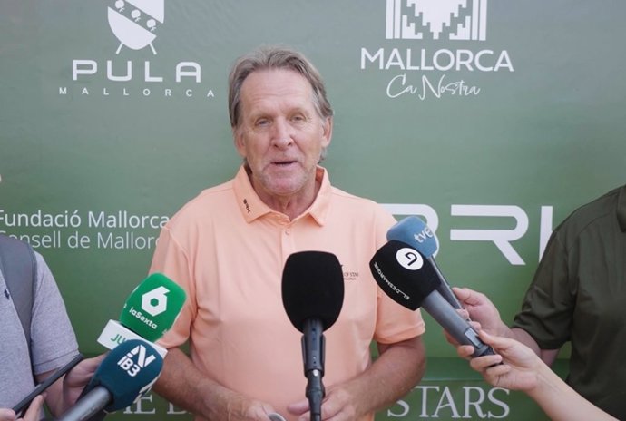 El exfutbolista Bernd Schuster, en el torneo benéfico de golf 'Batalla de las Estrellas' en Mallorca.