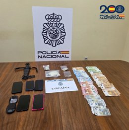 Droga y dinero intervenida en la operación 'Jail' en Ourense