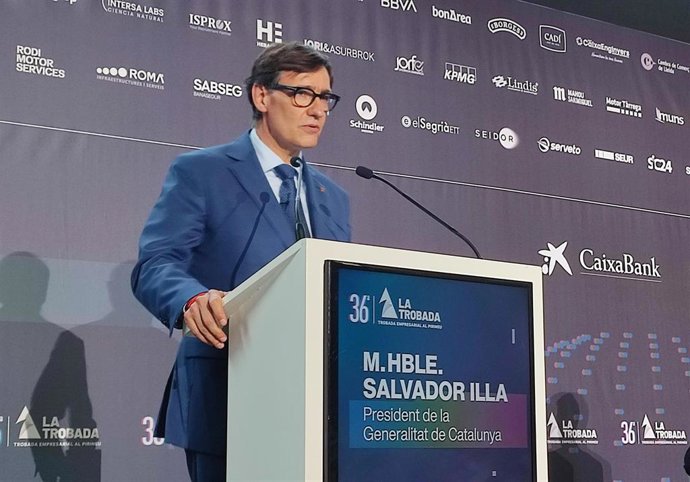 El presidente de la Generalitat, Salvador Illa.