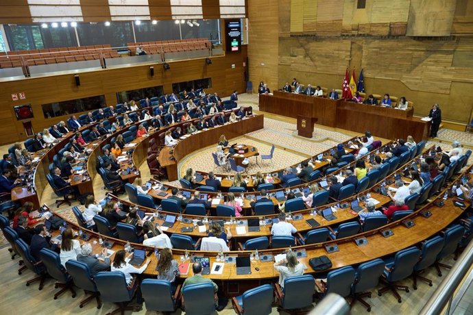 Sesión plenaria en la Asamblea de Madrid, a 5 de junio de 2025, en Madrid (España). 