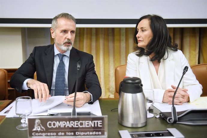El presidente ejecutivo de Telefónica, Marc Murtra, comparece ante la Comisión Mixta de Seguridad Nacional, en el Congreso de los Diputados, a 12 de junio de 2025, en Madrid (España). Murtra comparece para a informar sobre las líneas generales para la seg