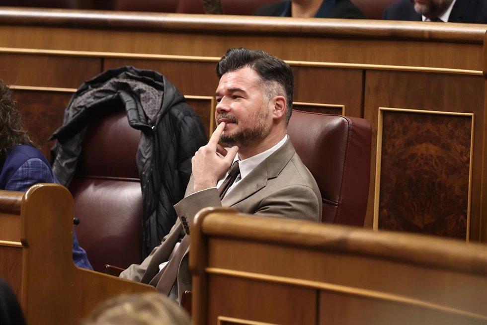 Archivo - El portavoz de ERC en el Congreso, Gabriel Rufián