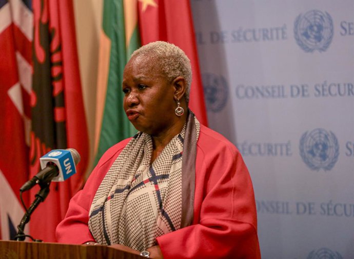 Archivo - December 11, 2023, New York, New York, United States: BINTOU KEITA, Special Representative of the Secretary-General in the Democratic Republic of the Congo and Head of United Nations Organization Stabilization Mission in the Democratic Republic 