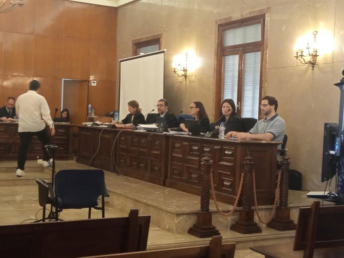 Uno de los momentos del juicio.