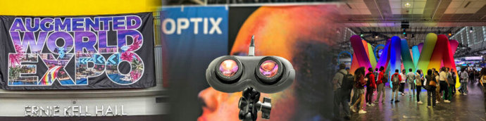 OPTIX’s 8K VR Pancake Module on display at AWE USA and Viva Technology Paris 2025.