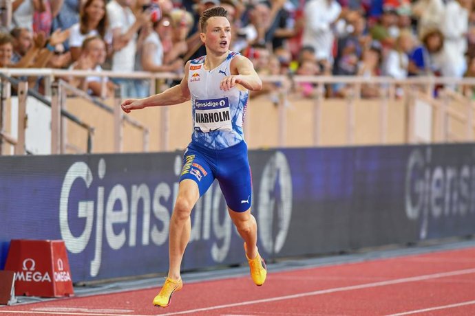 Archivo - Karsten Warholm, durante una competición.