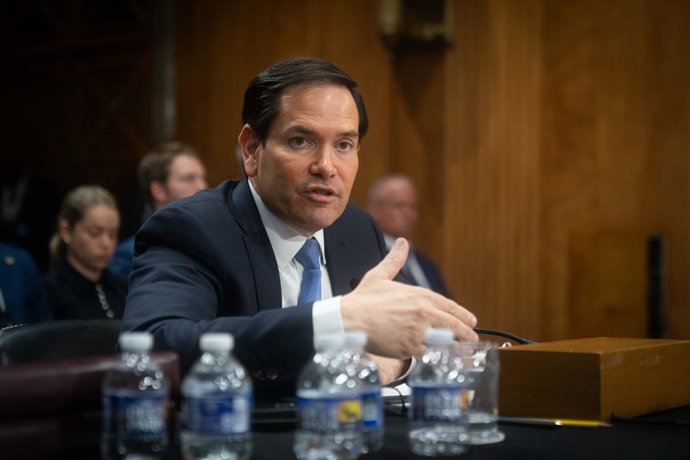 20 de maio de 2025, Washington, Distrito de Columbia, EUA: O Secretário de Estado MARCO RUBIO depõe perante o Comitê de Relações Exteriores do Senado, 20 de maio de 2025