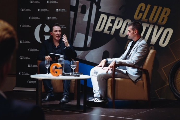 El exciclista Luis Pasamontes ha presentado su The League of Gregarious en Bilbao.