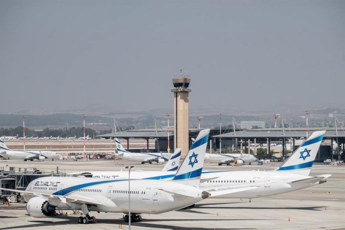 Archivo - Arquivo - Aviões da companhia aérea El Al no Aeroporto Ben Gurion (arquivo)