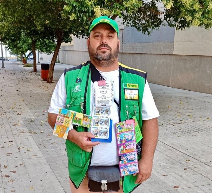 El vendedor de la ONCE en Utrera José Antonio Martín