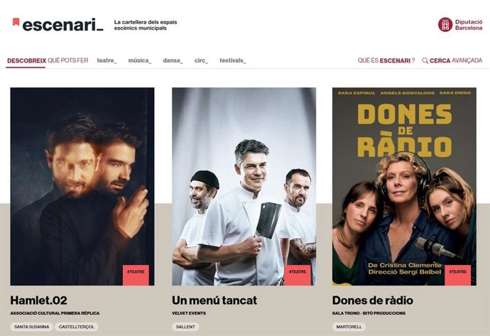 Nueva web de 'Escenari'