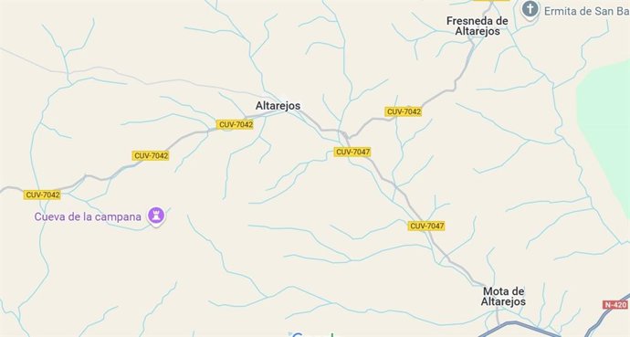 Imagen de Altarejos en Google Maps.