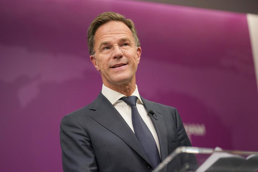 El secretario general de la OTAN, Mark Rutte, durante un acto en Londres esta semana.