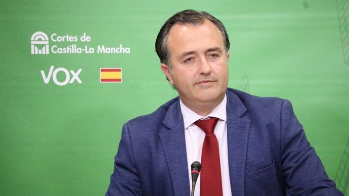 El presidente del Grupo Parlamentario Vox C-LM, David Moreno.