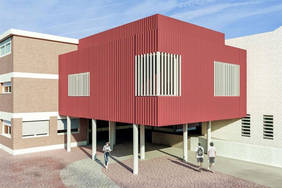 Simulación de las obras en el IES Lola Flores de Jerez
