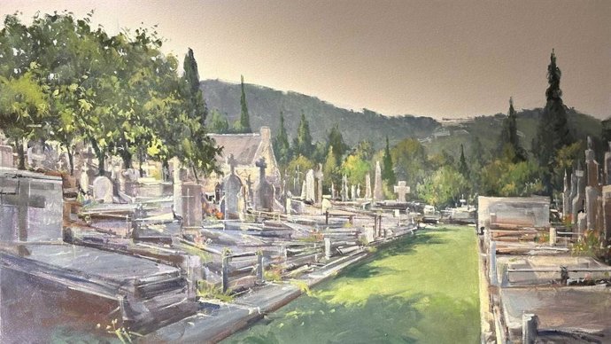 Bilboko hilerriaren pintura bat