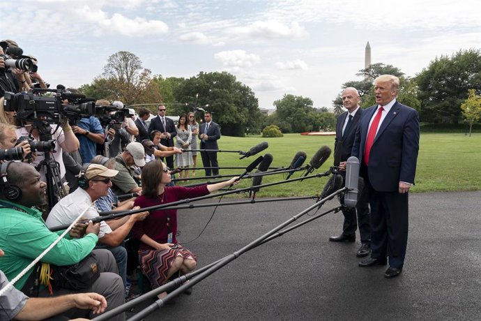 Archivo - Gianni Infantino junto a Donald Trump 