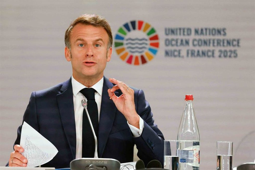 El presidente francés, Emmanuel Macron, a 9 de junio de 2025.  