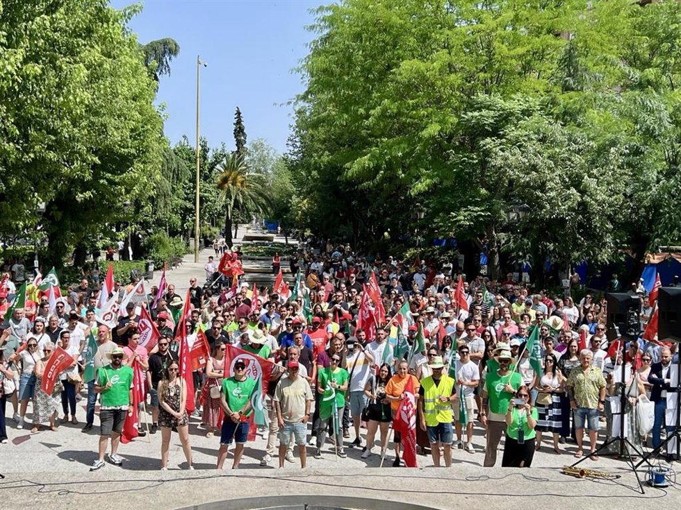Quinta jornada de huelga en Fertiberia.