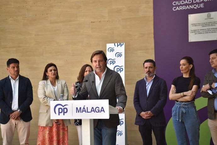 O secretário-geral do PP-A, Antonio Repullo, nesta sexta-feira em Málaga.