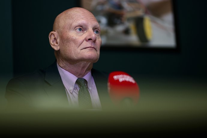 El CEO y director ejecutivo de GSMA Ltd., John Hoffman durante una entrevista para Europa Press, a 12 de junio de 2025, en Barcelona, Cataluña (España).