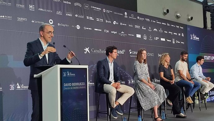 El director de Deloitte a Andorra, David Berruezo, en la 36a Trobada Empresarial al Pirineu