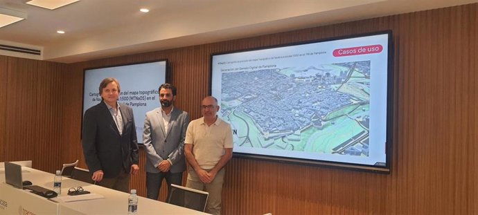 Pedro López, Daniel Goñi y Joxe Abaurrea