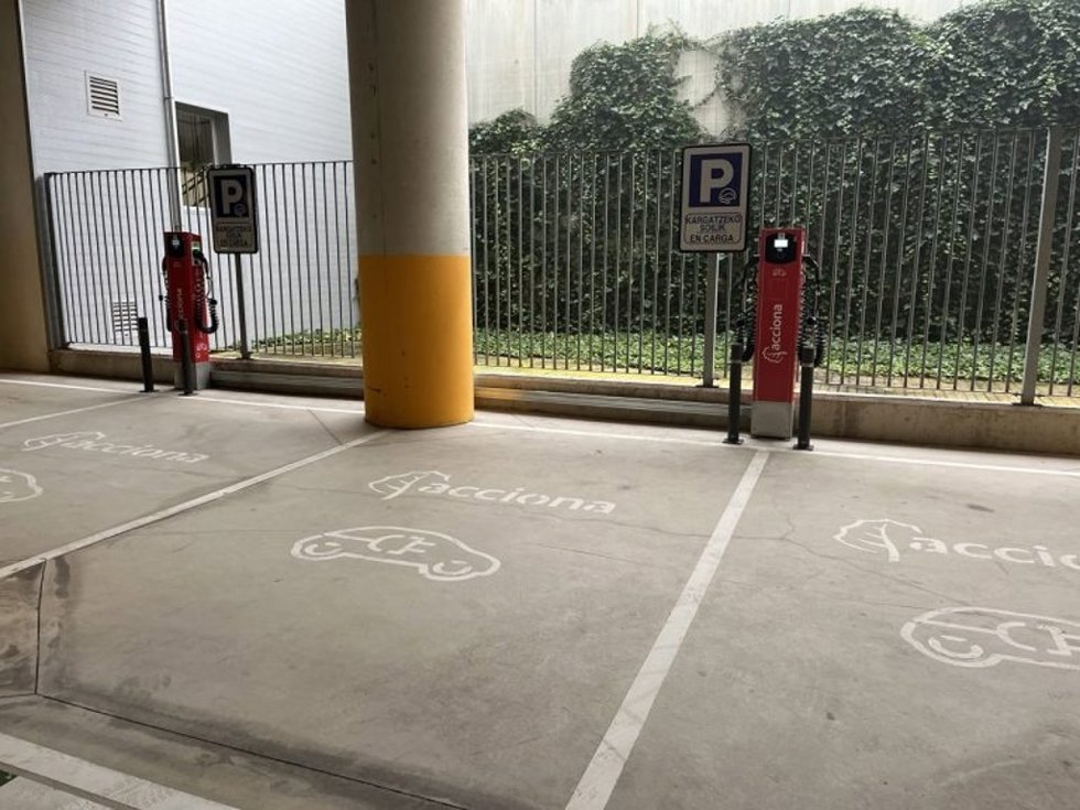 Punto de carga para vehículos eléctricos