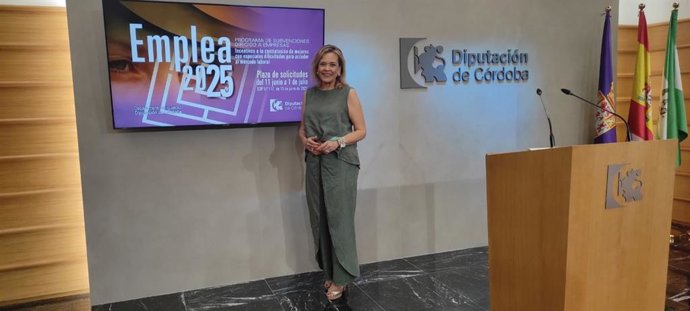 Auxiliadora Moreno, en la presentación del Programa Emplea 2025.