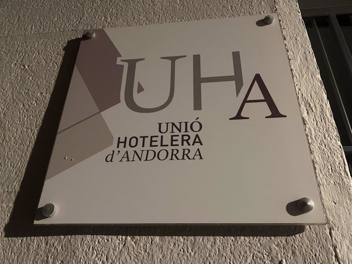 Cartell de la seu de la Unió Hotelera