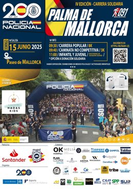 Palma acogerá este domingo la IV edición de la carrera solidaria 'Ruta 091'