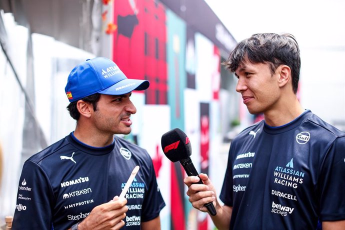 Carlos Sainz y Alexander Albon, circuito Gilles Villeneuve