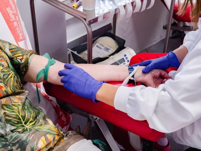 Donación de sangre. Imagen de archivo. 