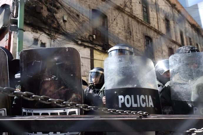 Protestas en Bolivia.