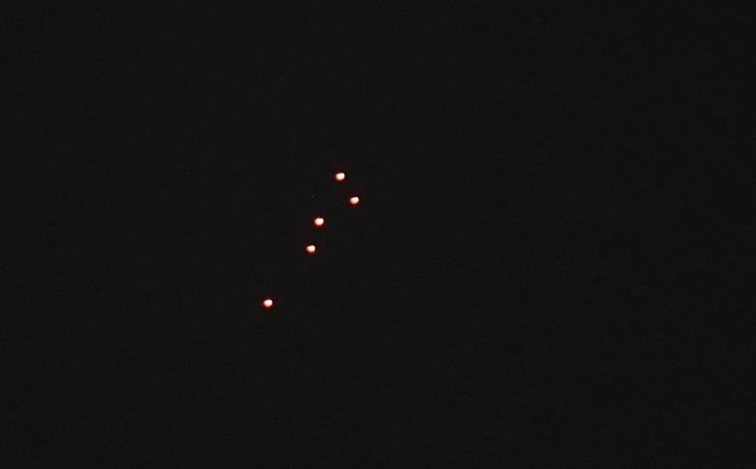 Imagen de archivo de intercambio de proyectiles entre Irán e Israel