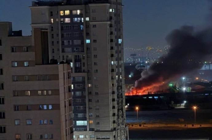 Bombardeo israelí en Teherán