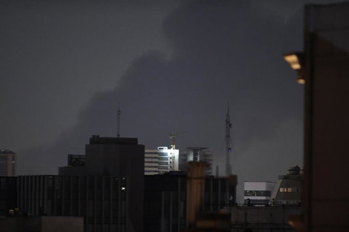 Imagen de archivo de ataques israelíes en Teherán 