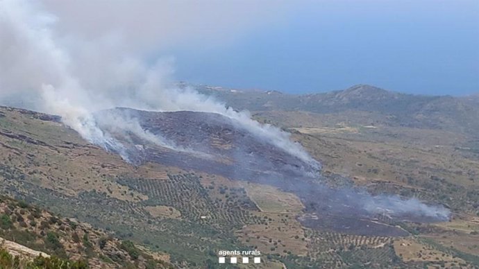 Incendio en Cadaqués (Girona)